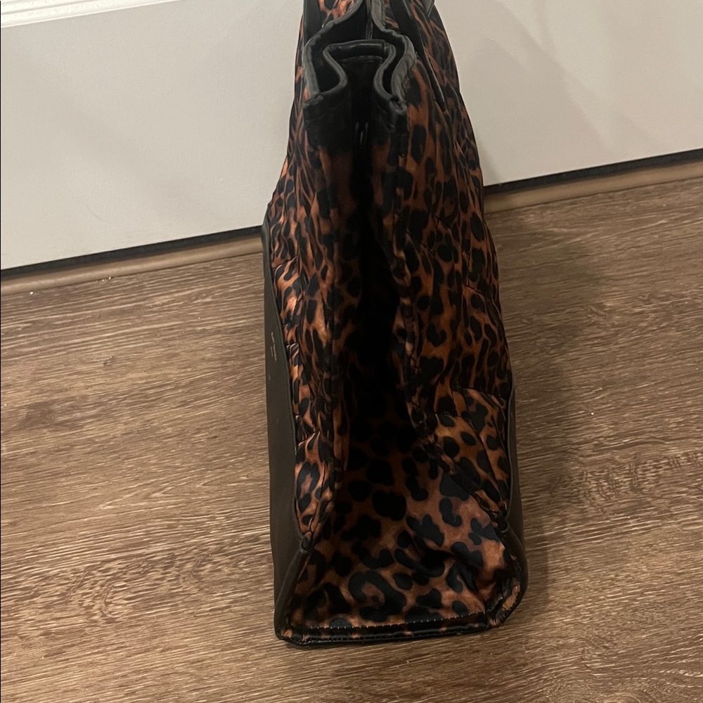 Kurt Geiger Leopard Print Quilted Tote with Black Trim - Picture 5 of 14